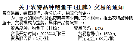 天元农商新品种上线通知